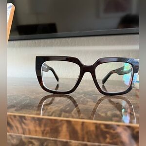 Prada Tortoiseshell Square Glasses
